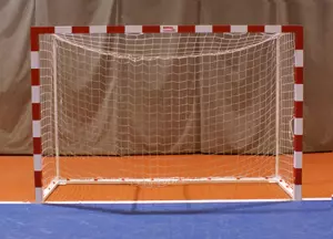 JUEGO PORTERIAS F.SALA/BALONMANO METALICAS TRASLADABLES 80X80MM CON BASE 80X40MM