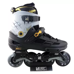 PATÍN FREESKATE ANGEL 4×80 GRIS/NEGRO COMPETICION