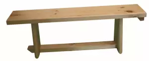 BANCO SUECO DE MADERA 1MT