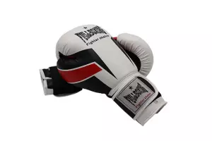 PAR DE GUANTES BOXEO FULLBOXING TERREMOTO - BLANCO/ROJO/NEGRO, 12OZ#