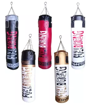SACO BOXEO FULLBOXING WALL -USO NO PROFESIONAL- - 120, BLANCO/NEGRO