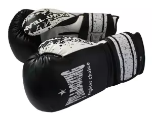 GUANTE DE BOXEO HURACAN - 12OZ, NEGRO/BLANCO