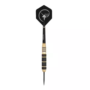 Set 3 dardos p.acero CORE PLUS WIN-BLK/GOLD 23 gr