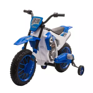Moto Eléctrica para Niños de +3 Años 12V Moto de Juguete Infantil con 2 Ruedas de Equilibrio Velocidad 3-8 km/h Arranque Suave 106,5x51,5x68 cm
