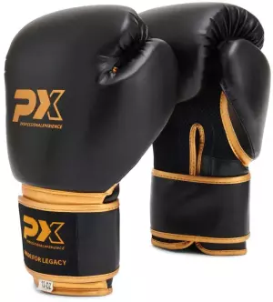 GUANTES BOXEO DORADO PX LEGACY 8/10/12/14/16 ONZAS
