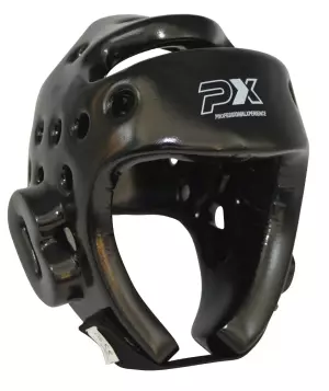CASCO TAEKWONDO NEGRO/BLANCO PX
