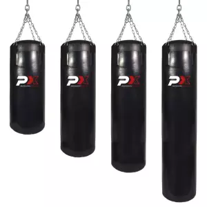 SACO DE BOXEO RELLENO NEGRO PX ALLROUND 100/130/160/190