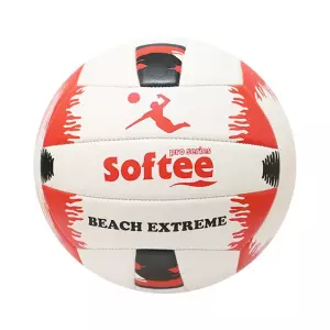 BALON VOLEY SOFTEE BEACH EXTREME - VOLEY PLAYA, BLANCO/ROJO#