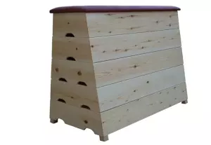 Plinton (Esc. Toledo) Senior, 5 segmentos Piramidal. 140x40x105 cm. Tapizado sintético