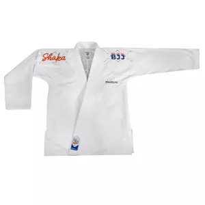 Brazilian Jiu Jitsu Gi Shaka 20. Blanco/azul. A2