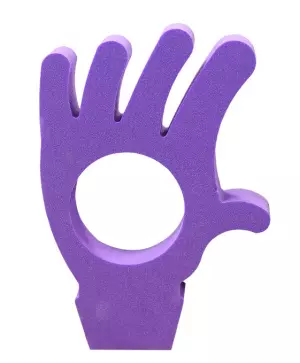 TAPIZ CON FORMA DE MANO - VIOLETA,