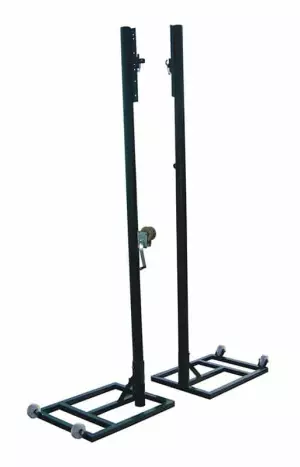 JUEGO POSTES VOLEIBOL METÁLICOS Ø 80MM TRASLADABLES