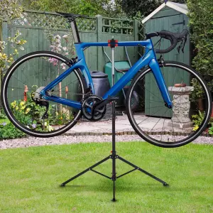 Bicicletas Soporte de Pie 109-180cm Reparacion Bicicletas con Bandeja Herramientas Bici
