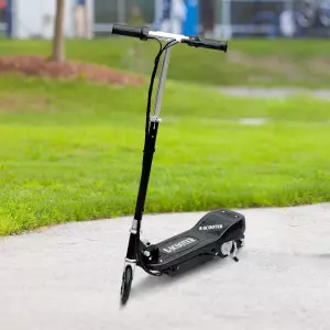 Patinete Eléctrico Plegable tipo Scooter con Manillar Ajustable - Color Negro - 81.5x37x96cm
