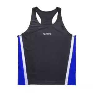 Camiseta Savate. Negro-Azul. XL