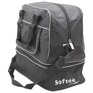 BOLSA ZAPATILLERO SOFTEE MINITEAM  - NEGRO/GRIS, MEDIANA 60x40x30 cm