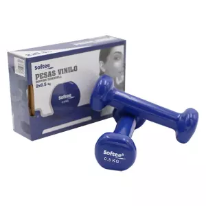 JUEGO PESAS VINILO SOFTEE - AZUL, 2 KG PREGUNTAR STOCK MANCUERNAS