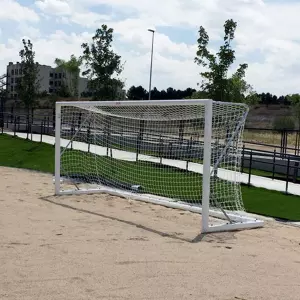 JUEGO PORTERÍAS ALUMINIO FÚTBOL PLAYA 120X100 MM TRASLADABLES PORTES GRATIS