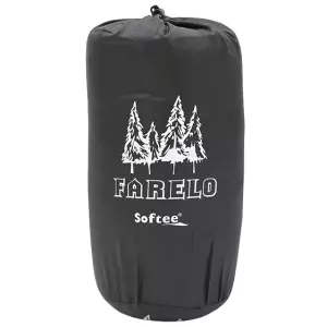 SACO DE DORMIR TRANSFORMABLE SOFTEE 'FARELO' - NEGRO, 180X75CM