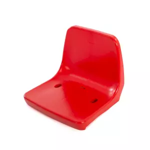 ASIENTO PVC CON RESPALDO ROJO GRADA