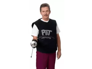 Chaqueta de maestro de cuero sin mangas «PROFI» PBT ESGRIMA