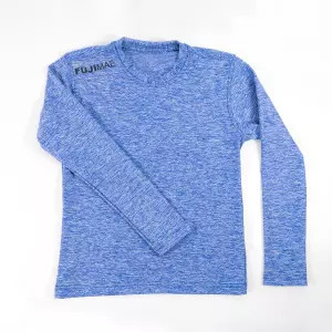 Camiseta LS Training - Kids. Azul. YL
