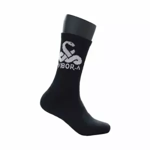 CALCETINES VIBOR-A PREMIUM NEGRO/BLANCO PADEL