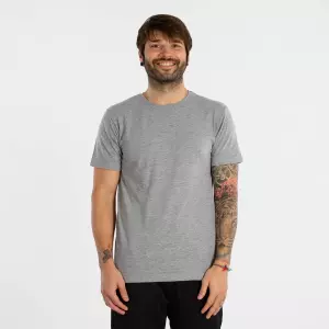 CAMISETA SOFTEE SPORTWEAR HOMBRE - S, GRIS CLARO