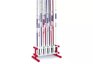 SOPORTE FIJO PARA JABALINAS POLANIK. ACERO.CAPACIDAD 18 UNID,