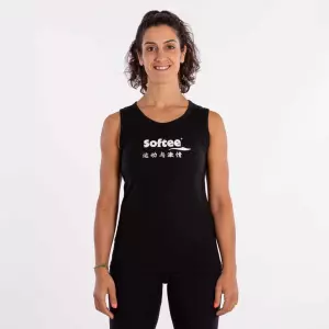 CAMISETA SOFTEE TIRANTES MOMENTUM MUJER - XXL, NEGRO