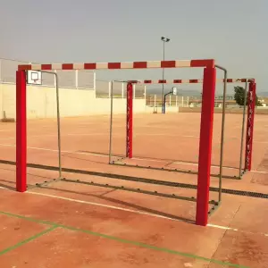 Protección porterí­a fútbol