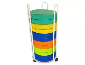 Carro porta cojines + 12 Pufs