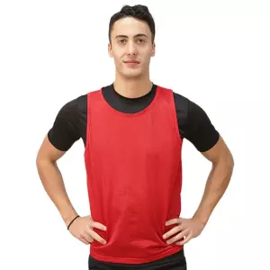 PETO REVERSIBLE UNISEX - AZUL/ROJO, JUVENIL