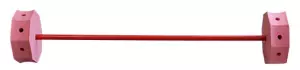 HALTERA PLASTAZOTE MANGO PVC - 100CM, ROJO/ROJO
