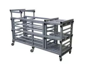 Piscina. Carro PVC Almacenaje 200x63x130