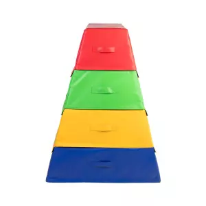 PLINTÓN PIRAMIDAL EN ESPUMA - 4 ELEMENTOS GIMNASIA