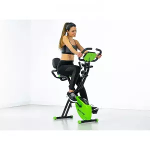 Bicicleta magnética plegable, reclinable y con tensores elásticos para musculación slim bike ECO-809
