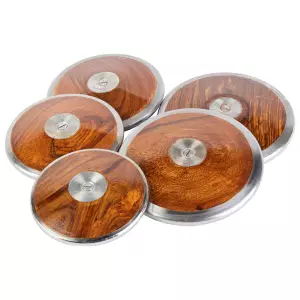 DISCO DE ATLETISMO DE ACERO Y MADERA