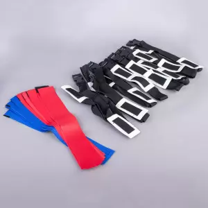 KIT DE 8 CINTURONES CON CINTA PARA RUGBY TAG
