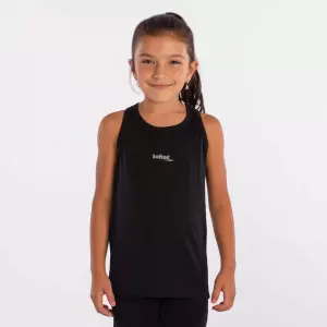 CAMISETA SOFTEE TIRANTES MOTIVATION NIÑA - NEGRO, 6 AÑOS