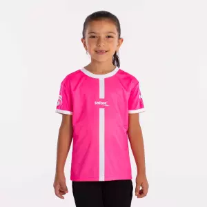 CAMISETA SOFTEE TIPEX NIÑA  - FUCSIA FLUOR/BLANCO, 14 AÑOS
