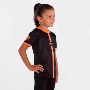 CAMISETA SOFTEE TIPEX NIÑA  - NEGRO/CORAL FLUOR, 8 AÑOS