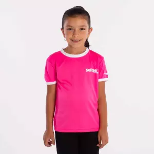 CAMISETA SOFTEE GALAXY NIÑA - FUCSIA FLUOR/BLANCO, 10 AÑOS