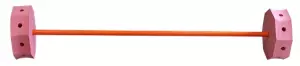 HALTERA PLASTAZOTE MANGO PVC - 100CM, NARANJA/ROJO