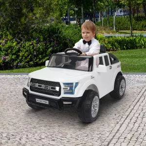 Coche Electrico Blanco 111x63x57cm