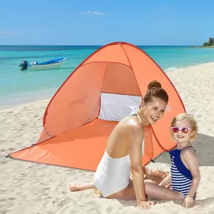 Tienda de Campaña Pop-Up Instantánea y Portátil con Ventanas tipo Refugio para Playa Picnic y Camping con Protección Solar UV
