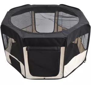 Parque Mascotas Plegable 2 Medida Juego Entrenamiento Dormitorio Perro Cachorros 114x48x58cm