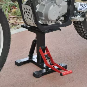 Caballete Elevador Universal Ajustable para Moto tipo Soporte de Motocross para Aparcar o Reparar Amortiguamiento Carga 150kg Acero