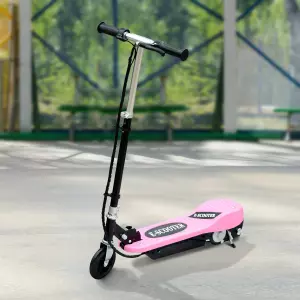 Patinete Eléctrico Plegable tipo Scooter con Manillar Ajustable - Color Rosa - 81.5x37x96cm