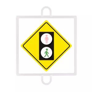 PANEL DE SEÑALIZACIÓN TRÁFICO DE ADVERTENCIA Nº 4 (PEATONES VERDE)
